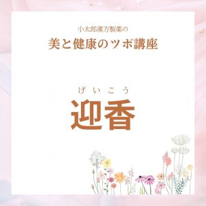小太郎漢方製薬の美と健康のツボ　迎香（げいこう）