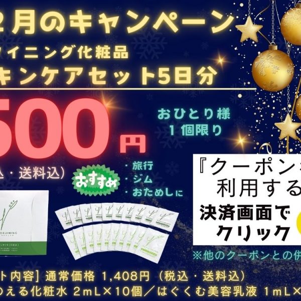 １2月キャンペーンのお知らせ