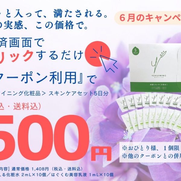 ６月キャンペーンのお知らせ